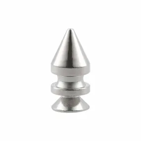 12mm Nickel, Spike Stud with Screw, Solid Brass - PK10, #C-1551