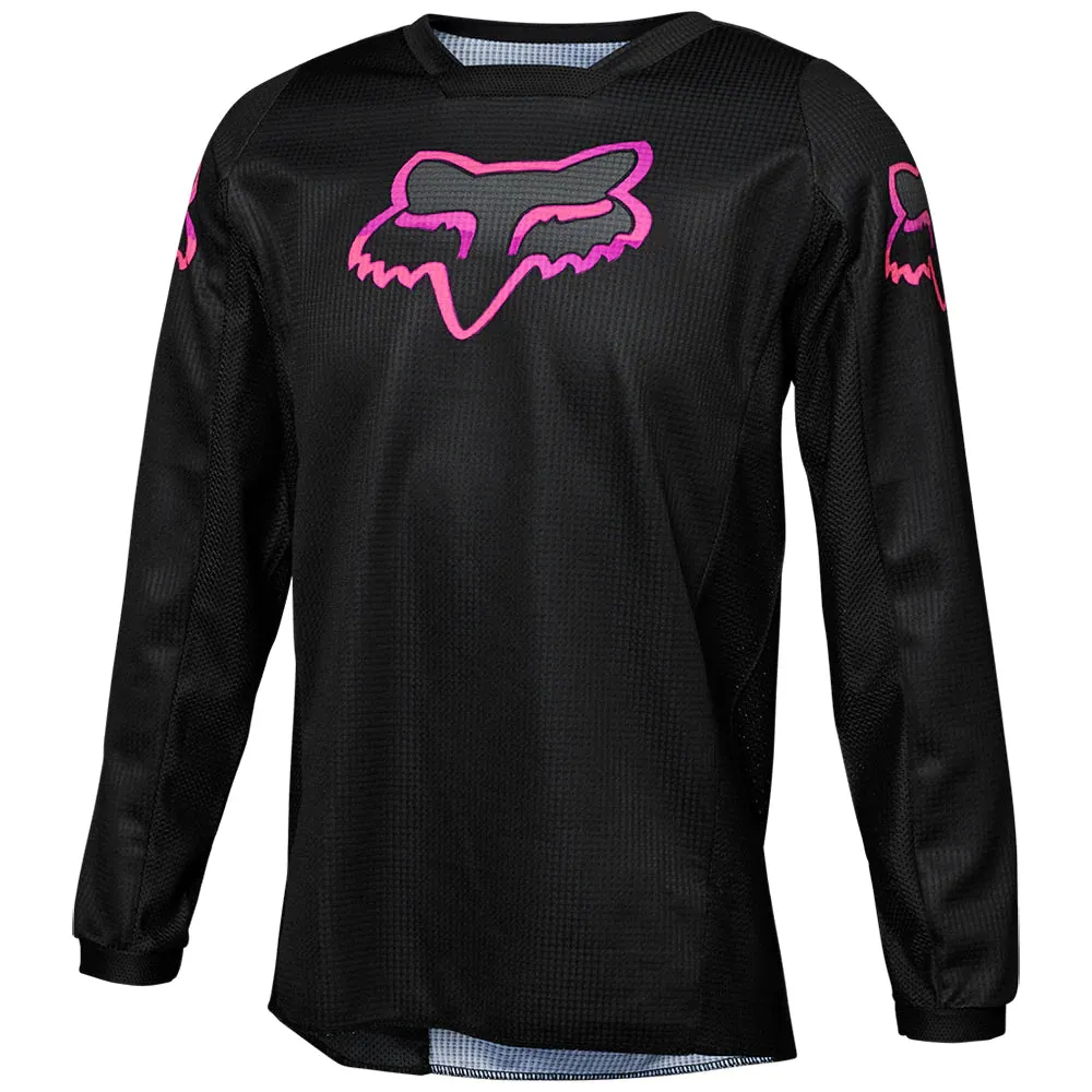 24 FOX YOUTH GIRLS' BLACKOUT JERSEY [BLACK/BLACK] YM