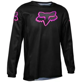 24 FOX YOUTH GIRLS' BLACKOUT JERSEY [BLACK/BLACK] YM