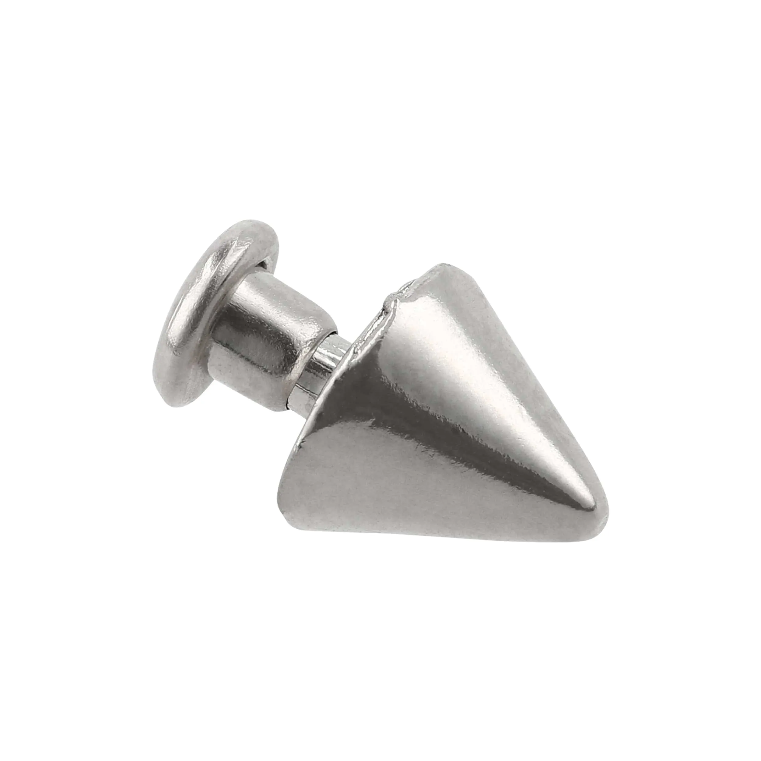 6.5mm Nickel, Spike Top Rivet Stud, Zinc Alloy - PK5, #P-2962