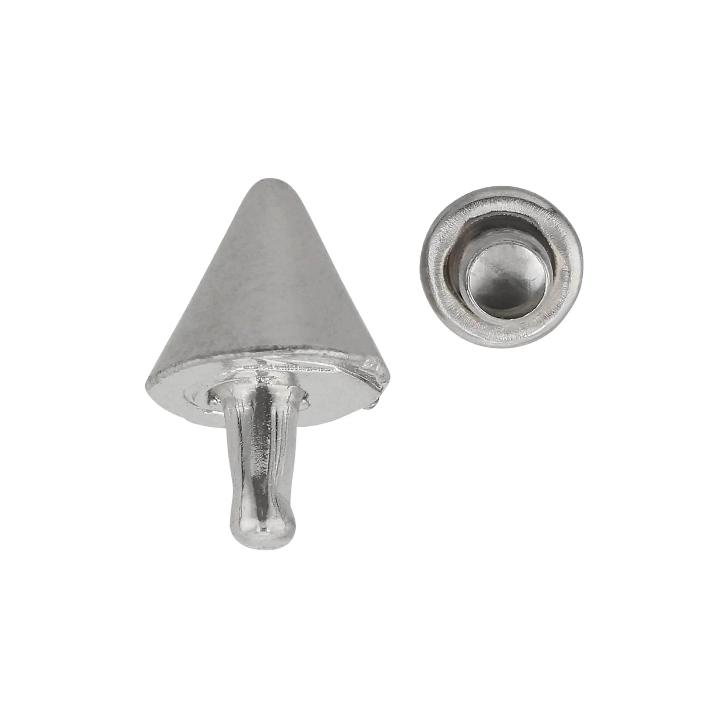 6.5mm Nickel, Spike Top Rivet Stud, Zinc Alloy - PK5, #P-2962