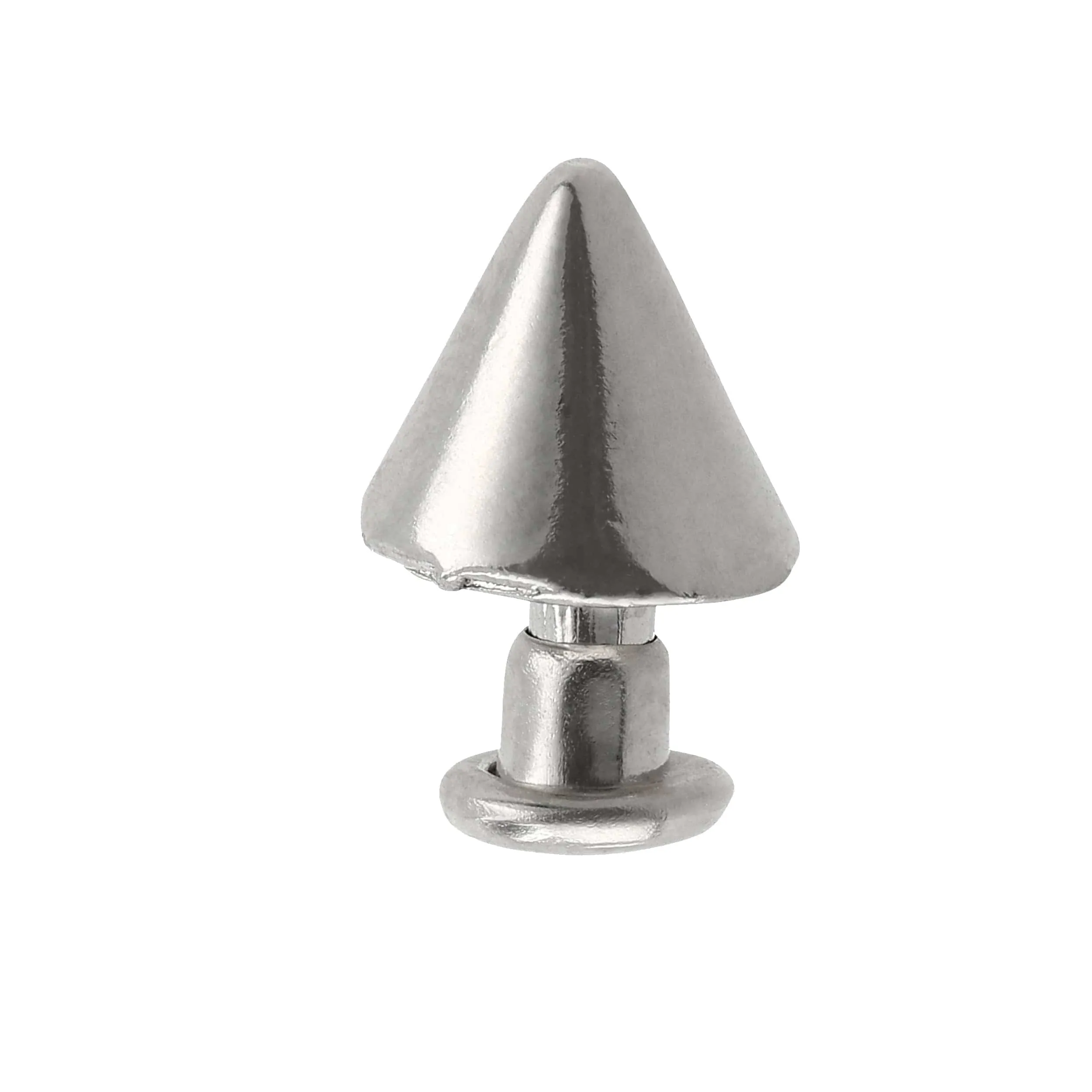 6.5mm Nickel, Spike Top Rivet Stud, Zinc Alloy - PK5, #P-2962
