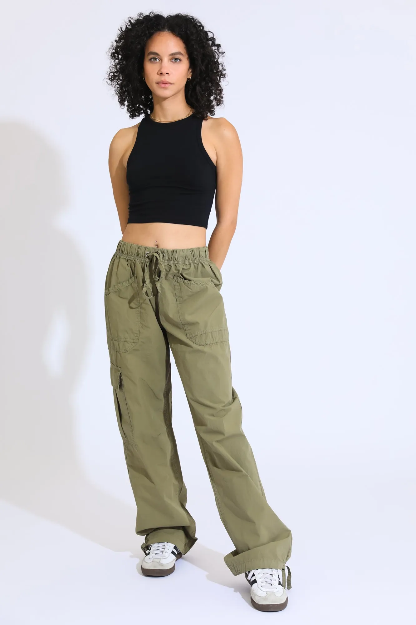 90's Baggy Cargo Pant - Dusty Olive