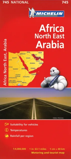 Africa North East & Arabia Michelin Map 745