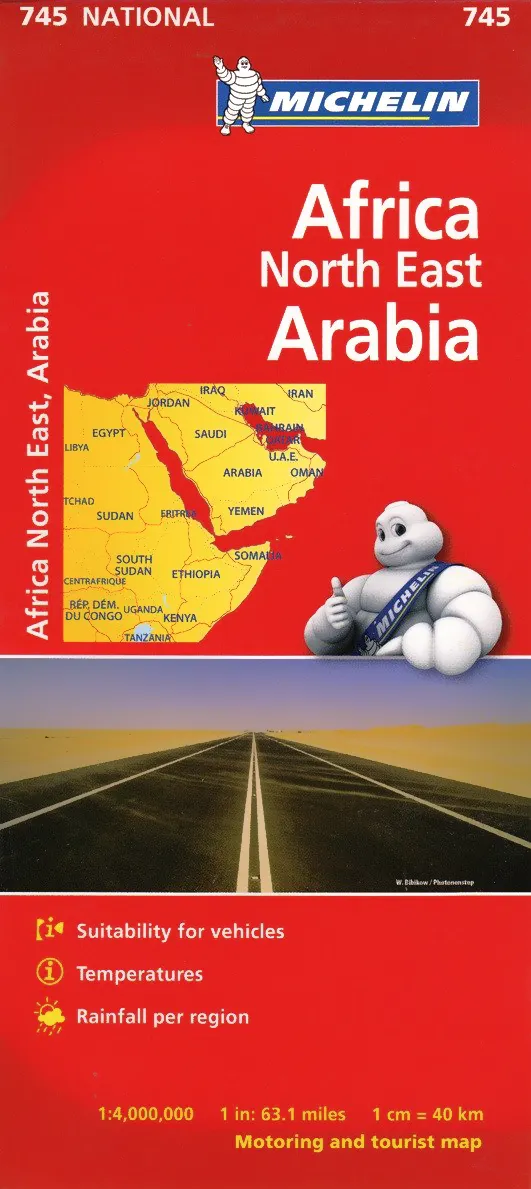 Africa North East & Arabia Michelin Map 745