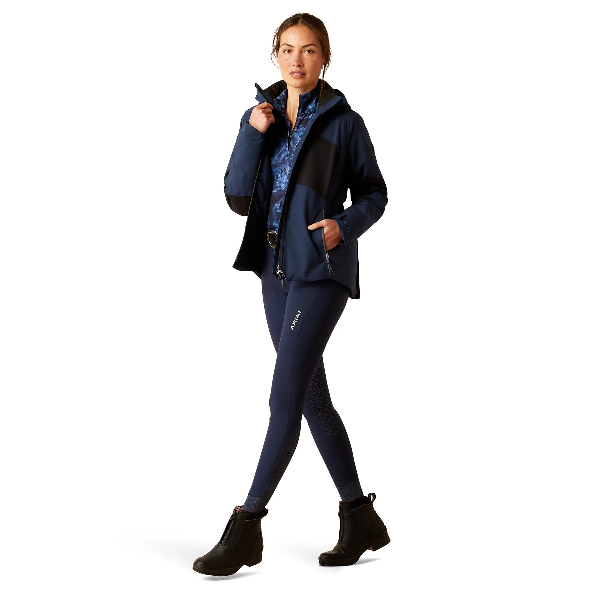 Ariat Ladies Valor Navy Colorblock English Jacket 10046093