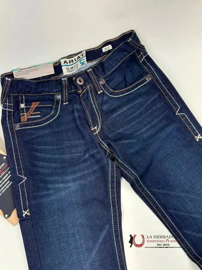 ARIAT MENS JEANS RANGER ROCKPORT M7 SLIM FIT STRAIGHT LEG