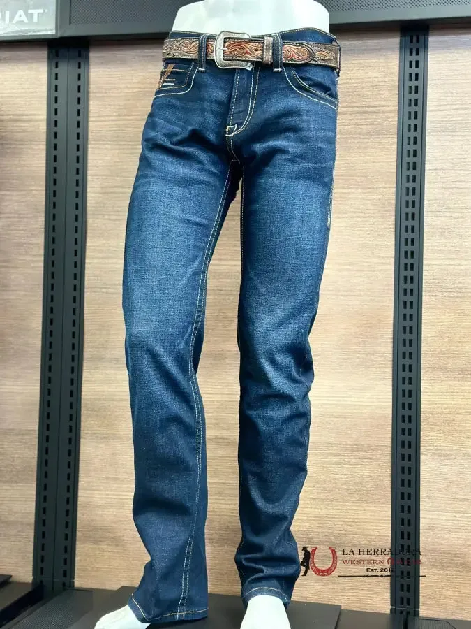 ARIAT MENS JEANS RANGER ROCKPORT M7 SLIM FIT STRAIGHT LEG