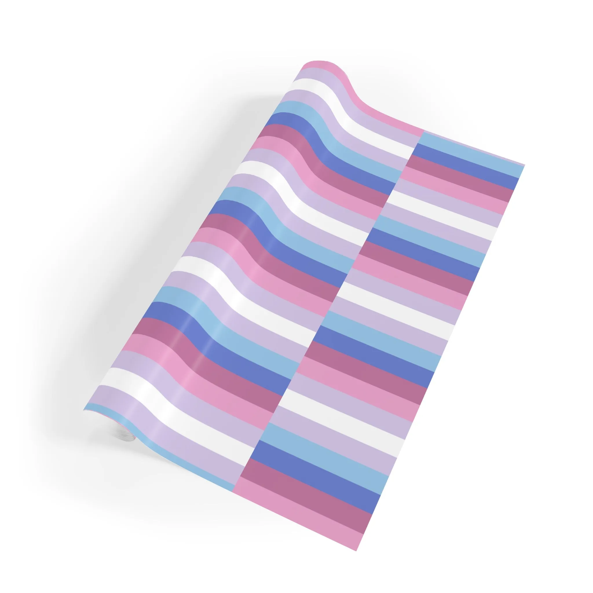 Bigender Pride Gift Wrapping Paper Roll - Perfect for Birthdays and Celebrations