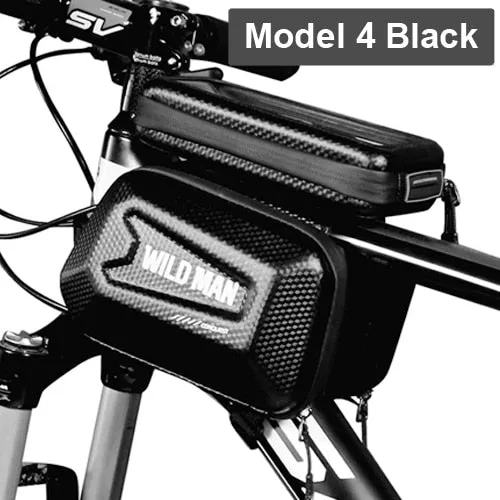 Bike Bag Frame Front Top Tube Cycling Bag Waterproof 6.6in Phone Case Touchscreen Bag MTB Pack Bicycle Accessories