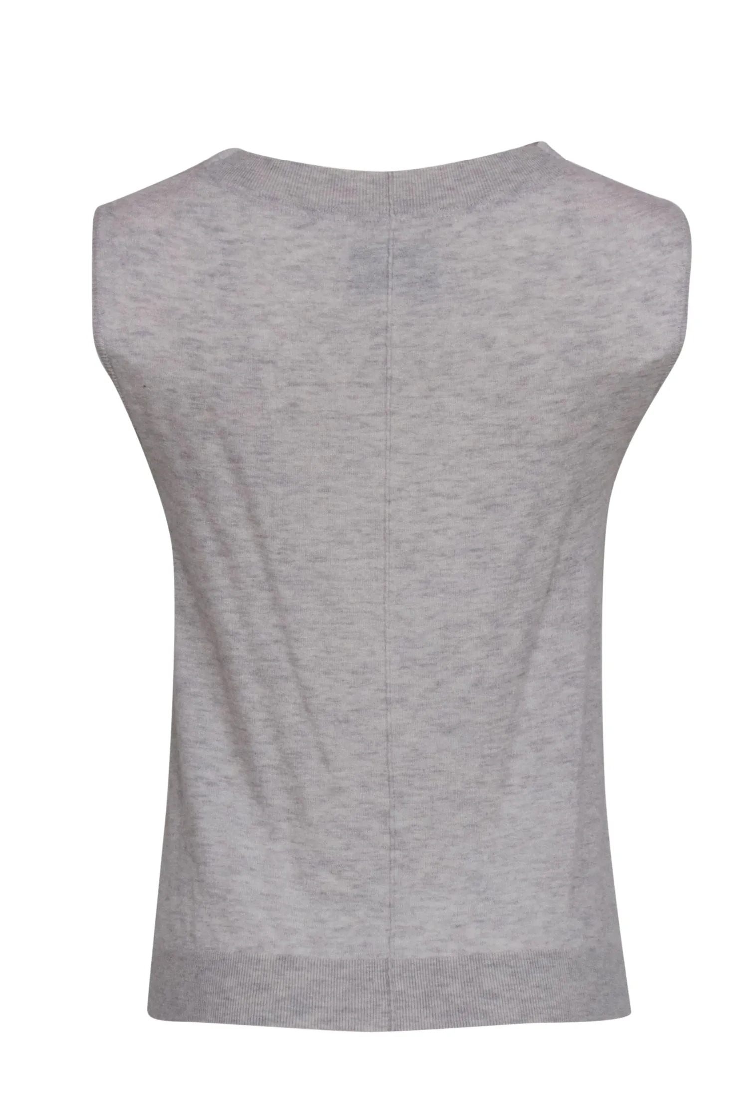 Brochu Walker - Light Grey Cowl Neck Merino Wool Blend Sweater Vest Sz XS