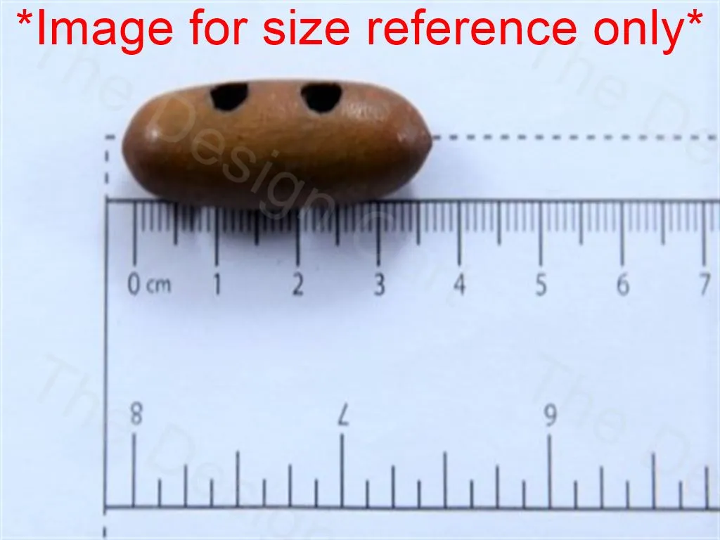 Brown Cylindrical Wooden Buttons
