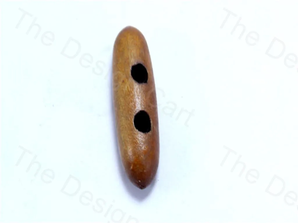 Brown Cylindrical Wooden Buttons