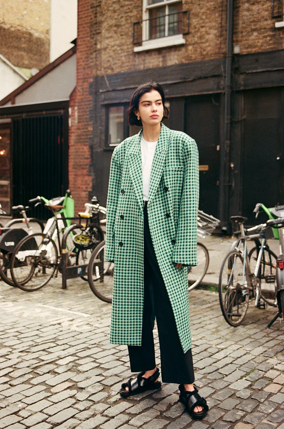 Carmen Coat in Aqua