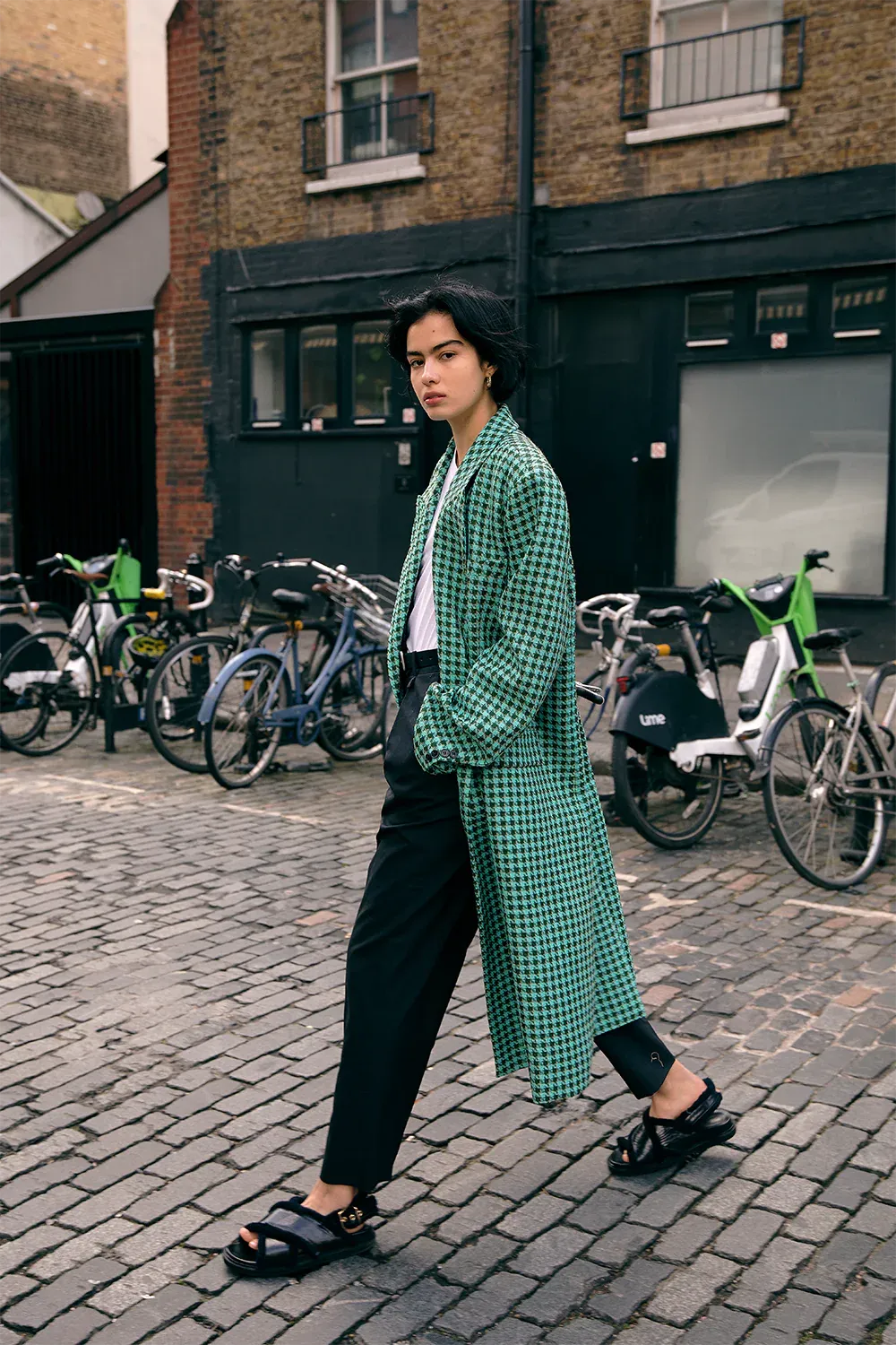 Carmen Coat in Aqua
