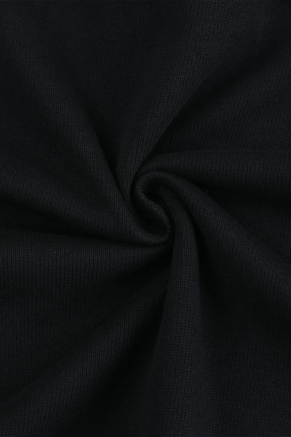 Casual Button Solid Patchwork Trim Hoodie