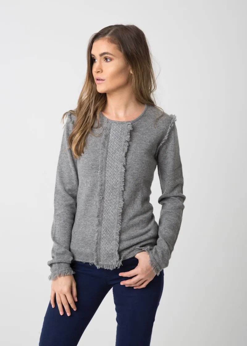 COCO Tuxedo Sweater - White