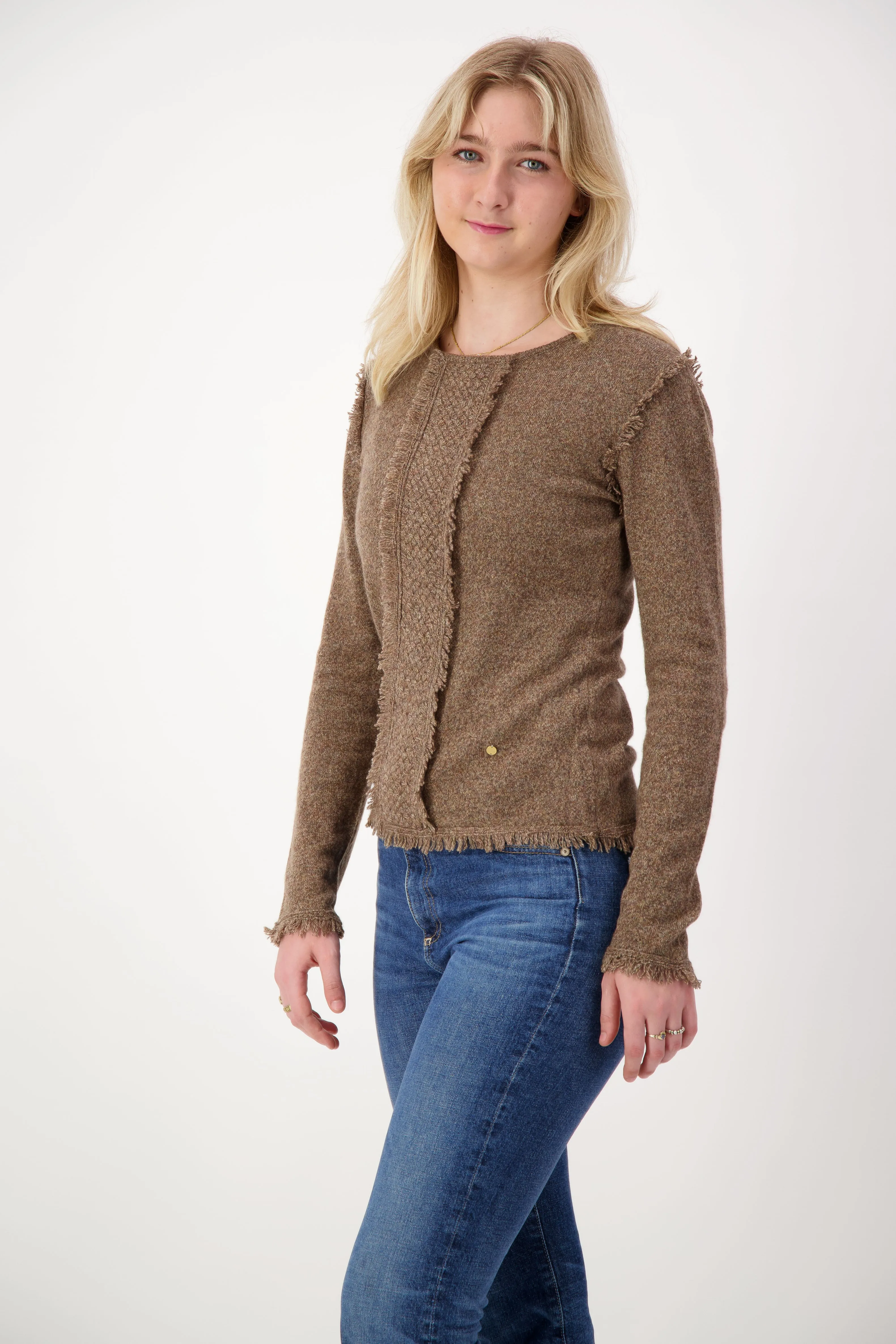 COCO Tuxedo Sweater - White
