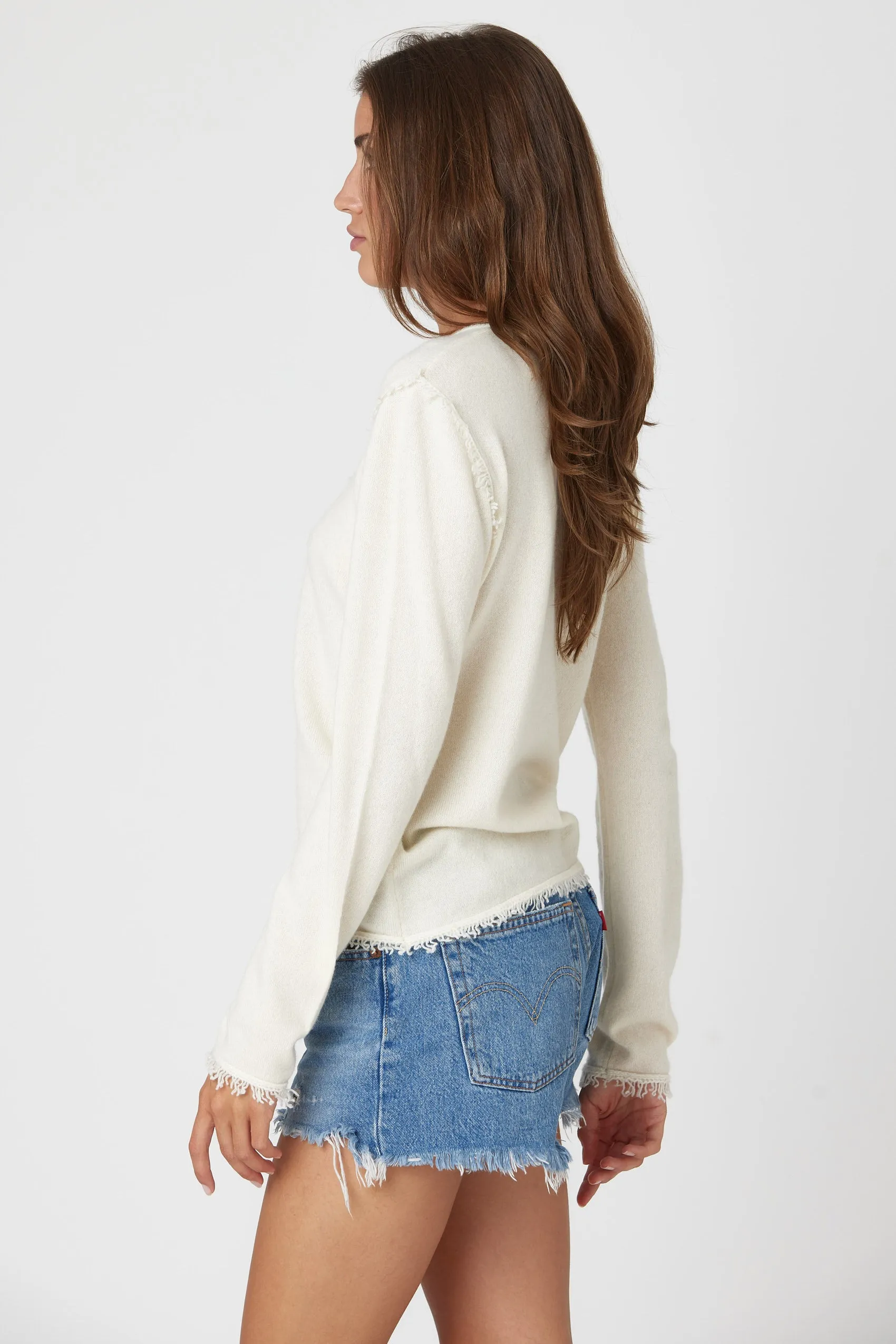 COCO Tuxedo Sweater - White