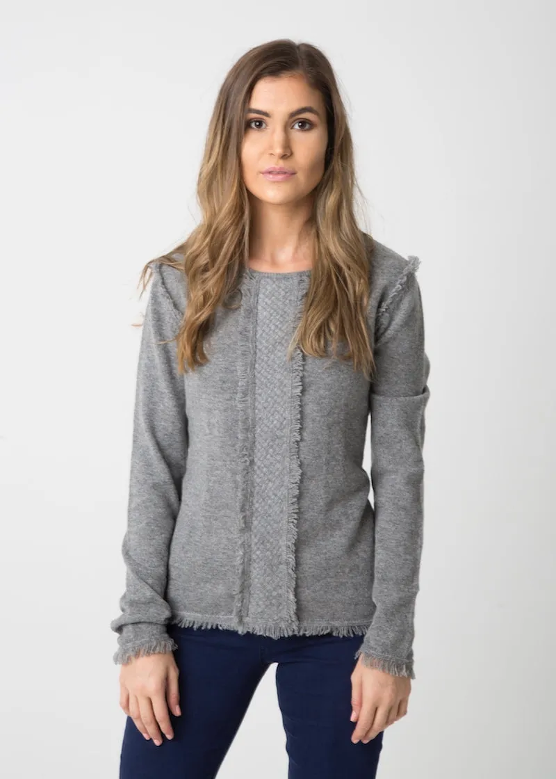 COCO Tuxedo Sweater - White