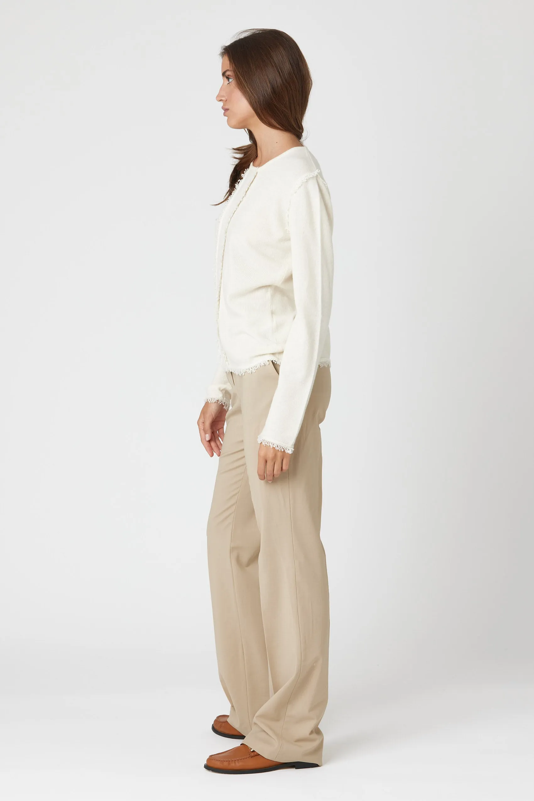 COCO Tuxedo Sweater - White