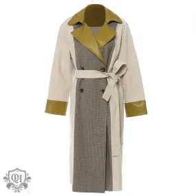 Contrast Colour Trench Coat