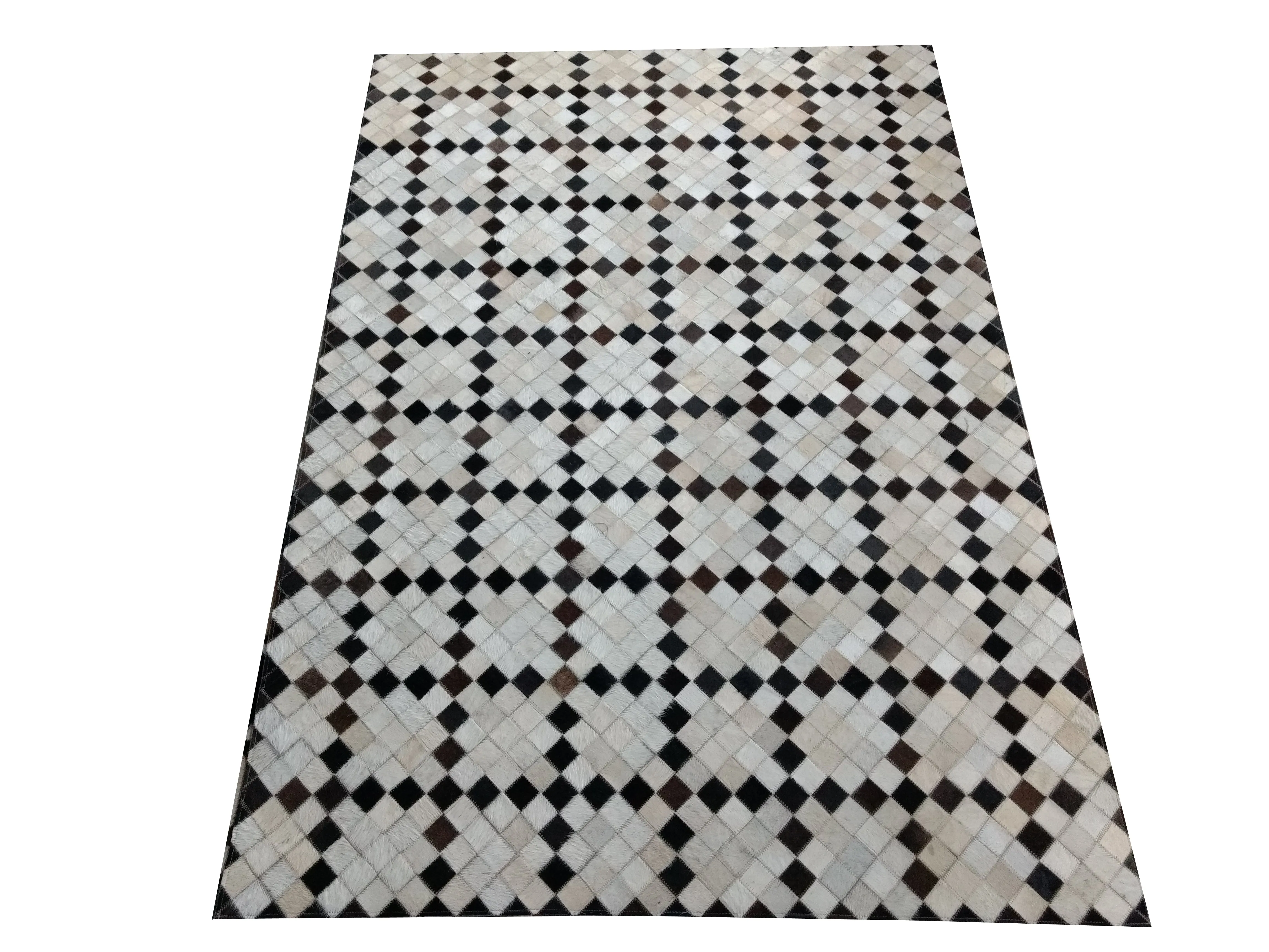 cowhide patchwork runner