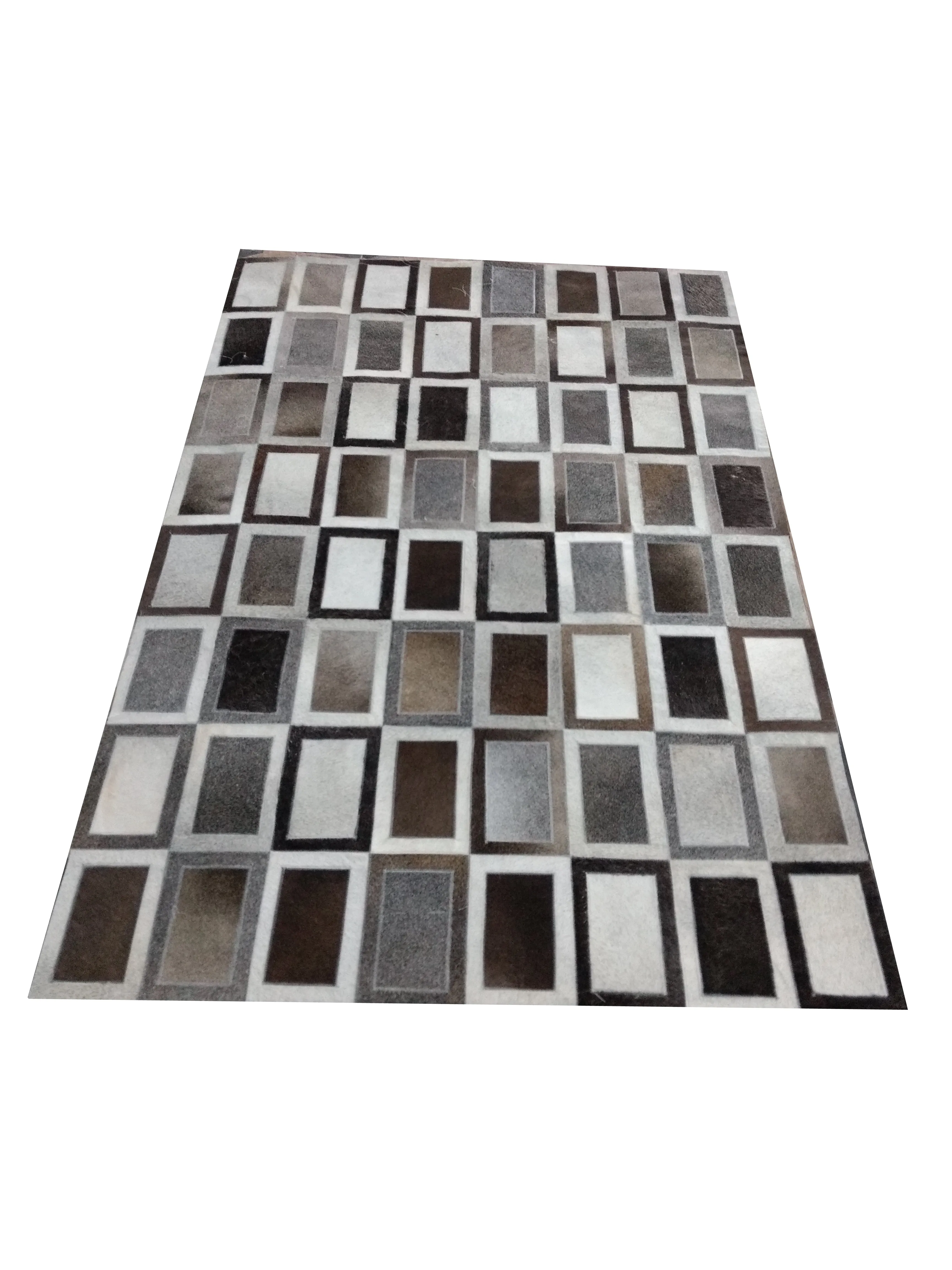 cowhide patchwork runner