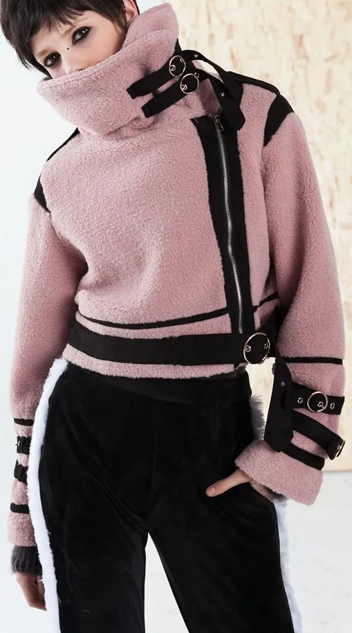Cropped Buckled Jacket