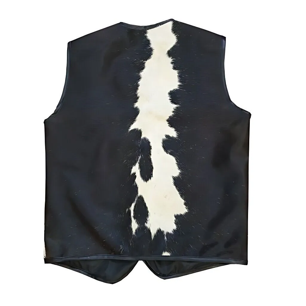 Dark Cowhide Fur Vest