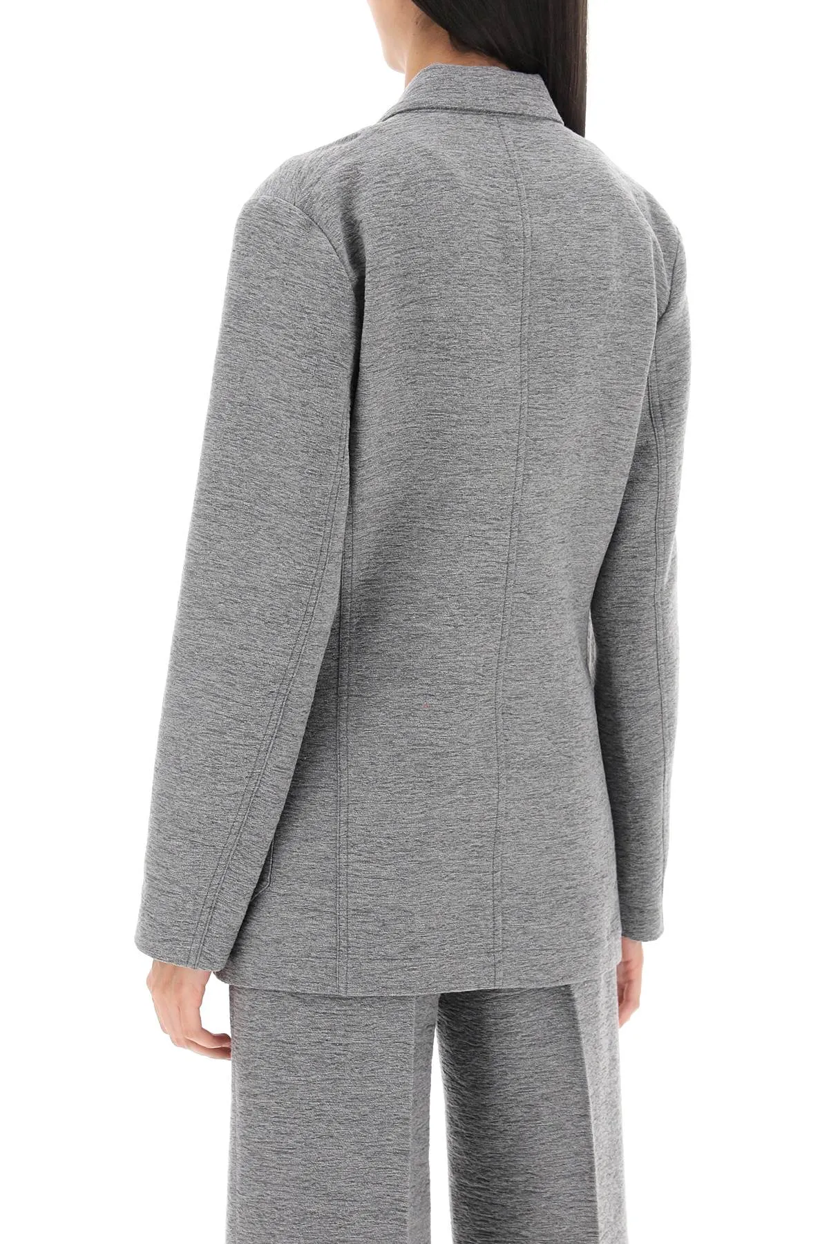 deconstructed single-breasted blazer