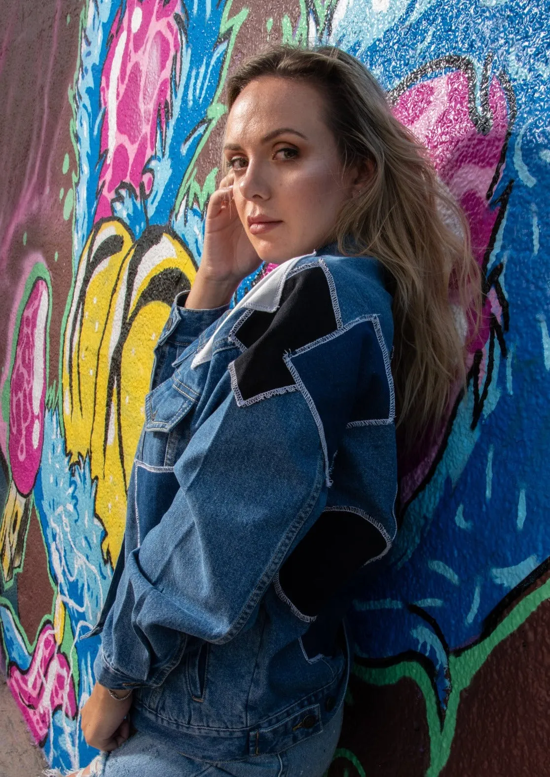 Denim Patchwork Jacket