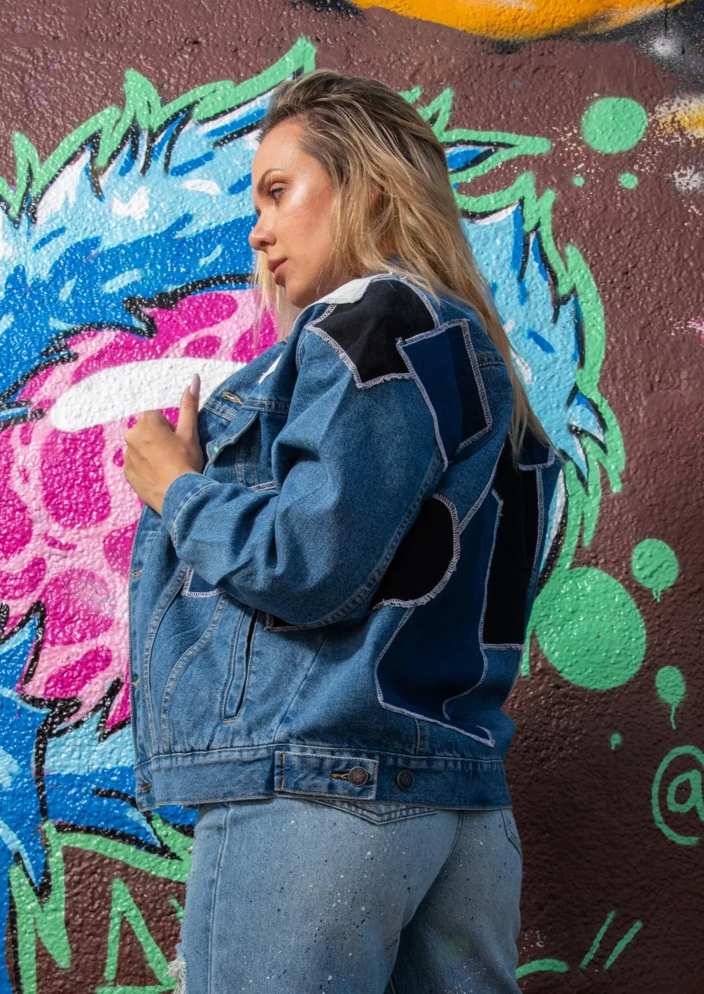Denim Patchwork Jacket