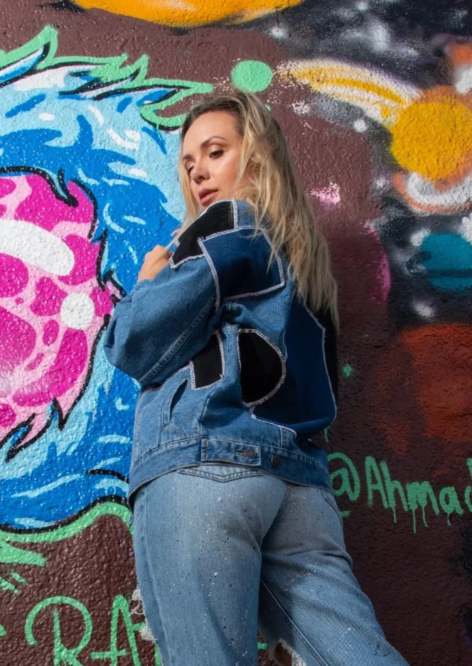 Denim Patchwork Jacket