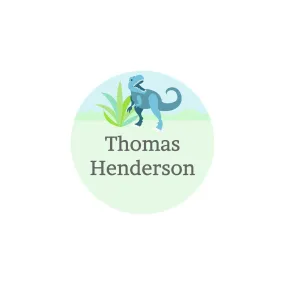 Dinosaurs Clothing Labels