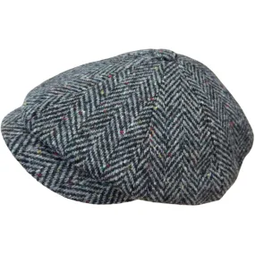 Donegal Baker Boy Tweed Flat Cap