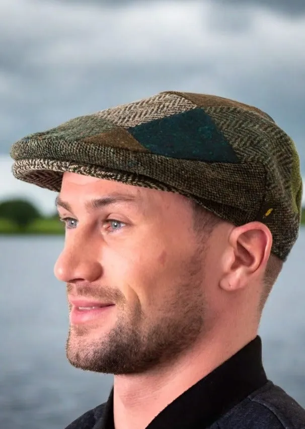 Donegal Tweed Cap | Green Patch