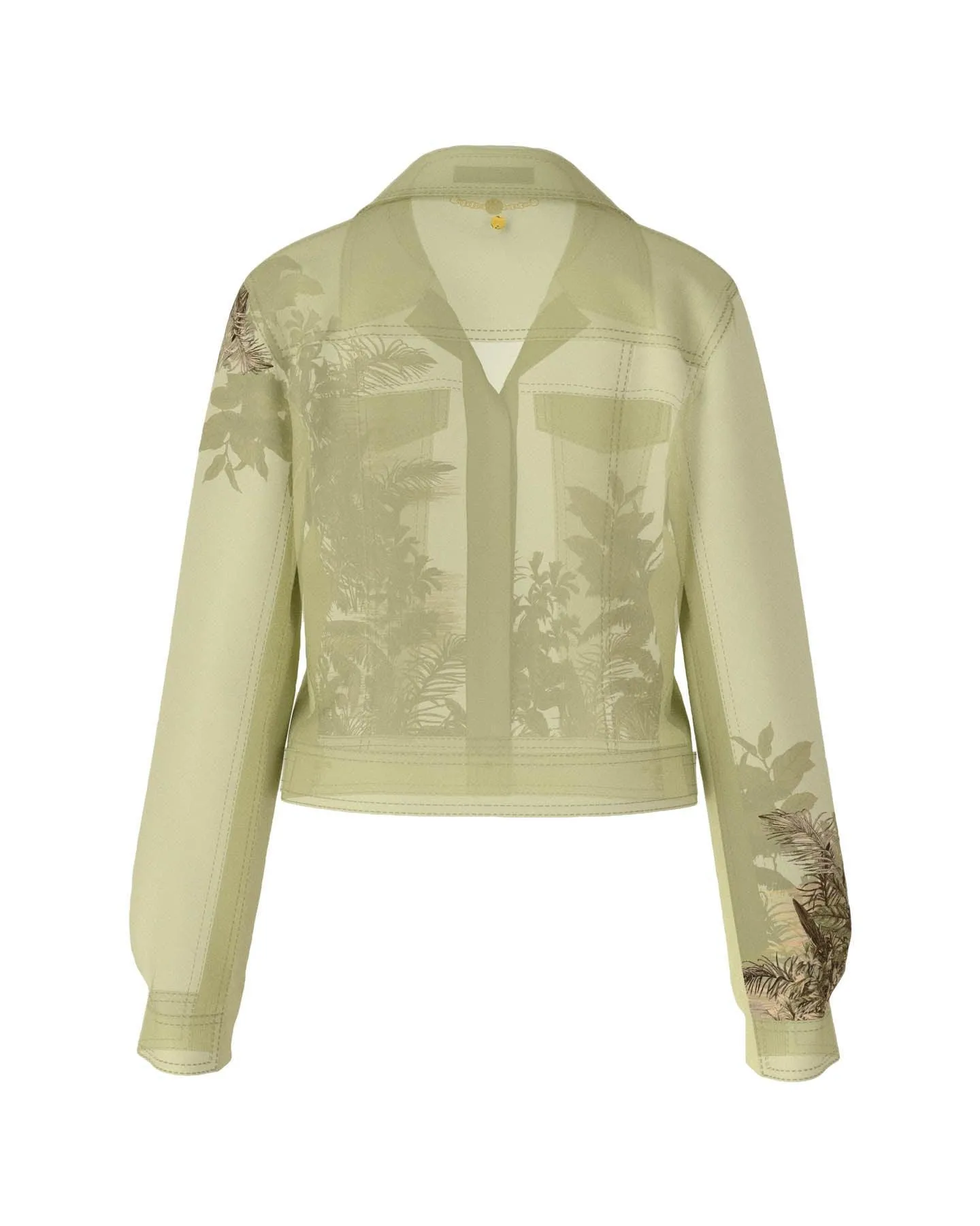 Floral Denim Style Jacket