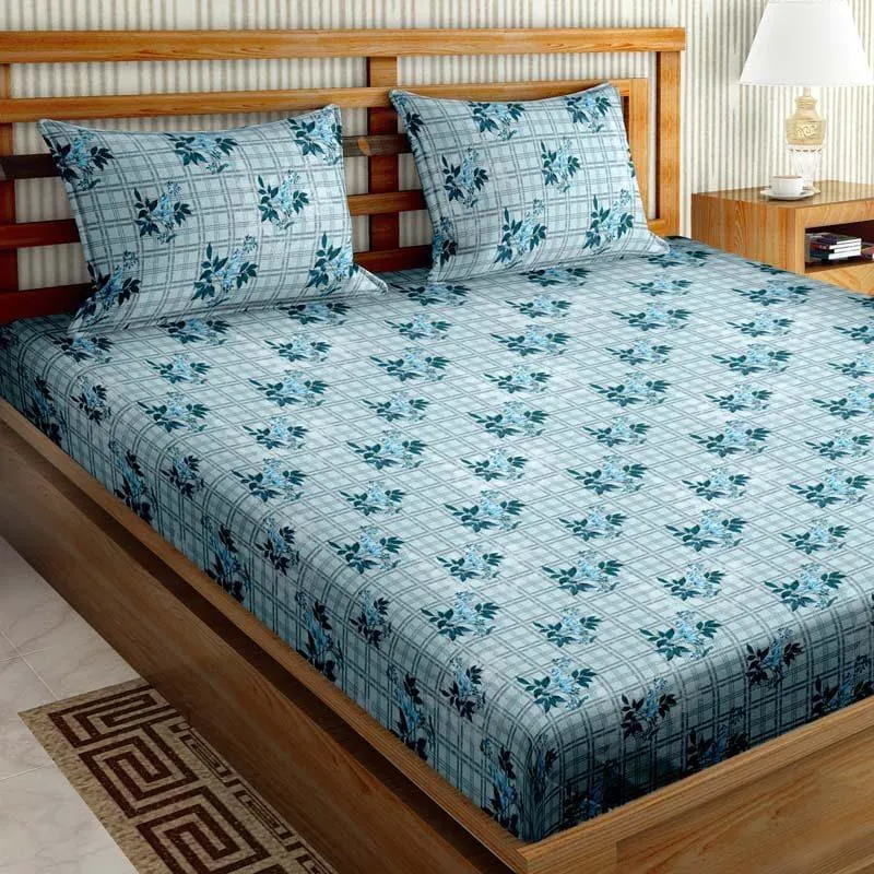 Flower Patch Bedsheet - Blue