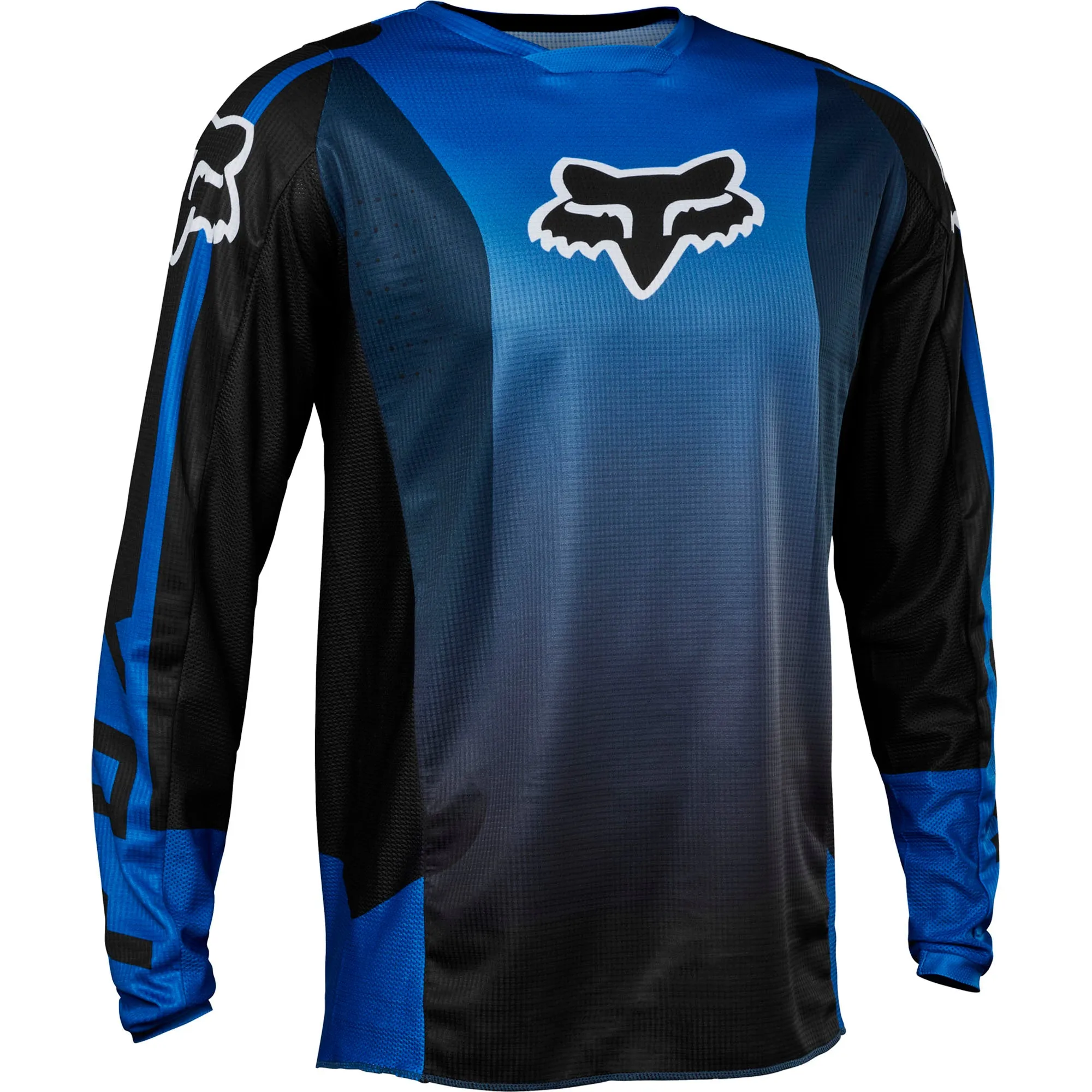 Fox Racing  Mens 180 Leed Jersey Lightweight Fit Sleeve Cuffs Soft Comfort Blue