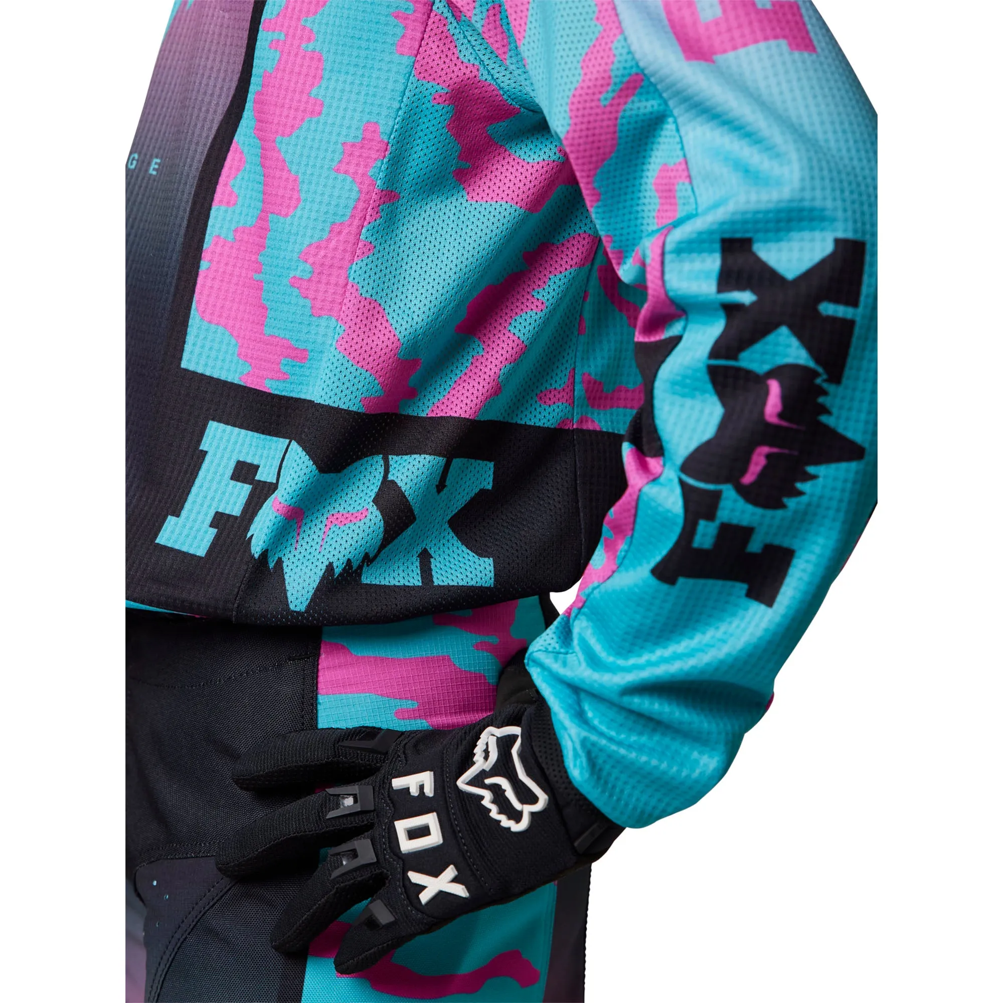 Fox Racing  Youth 180 Nuklr Motocross Jersey Teal Offroad MotoX Vented Mesh