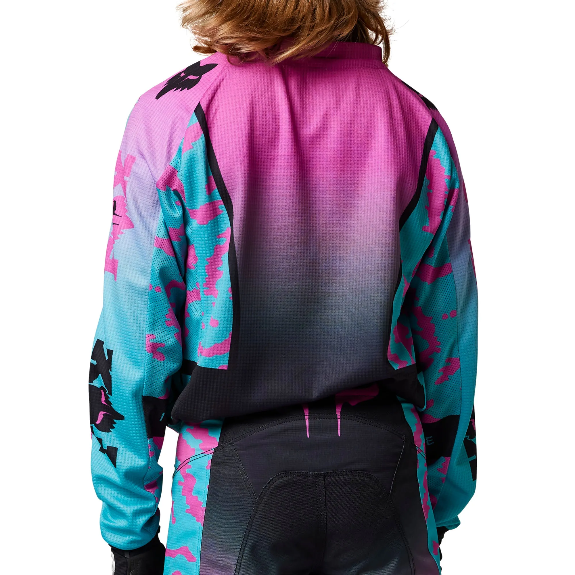 Fox Racing  Youth 180 Nuklr Motocross Jersey Teal Offroad MotoX Vented Mesh