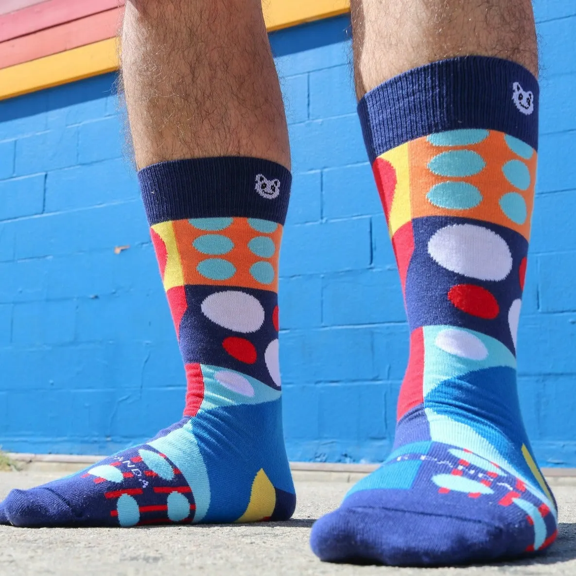 Fun Abstract Geometric Pattern Socks from the Sock Panda (Adult Large - Men's Shoe Sizes 8-12)