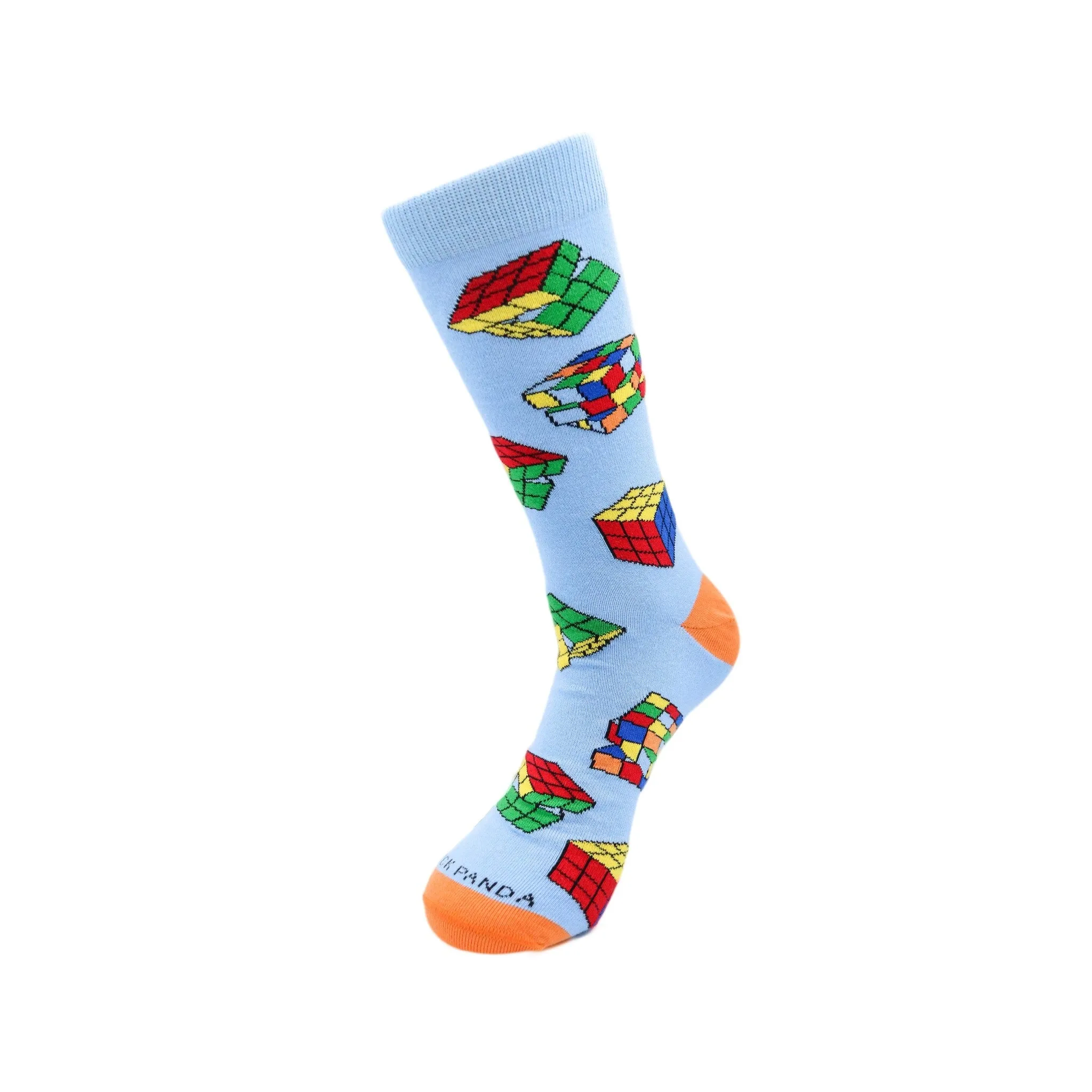 Fun Puzzle Cube Socks from the Sock Panda (Adult Large - Men's Shoe Sizes 8-12)