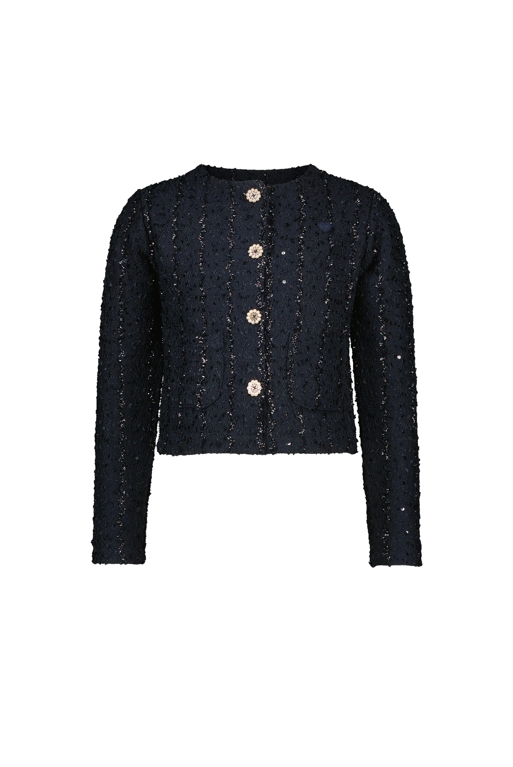 Girls Tweed Knit Jacket and Skirt Set