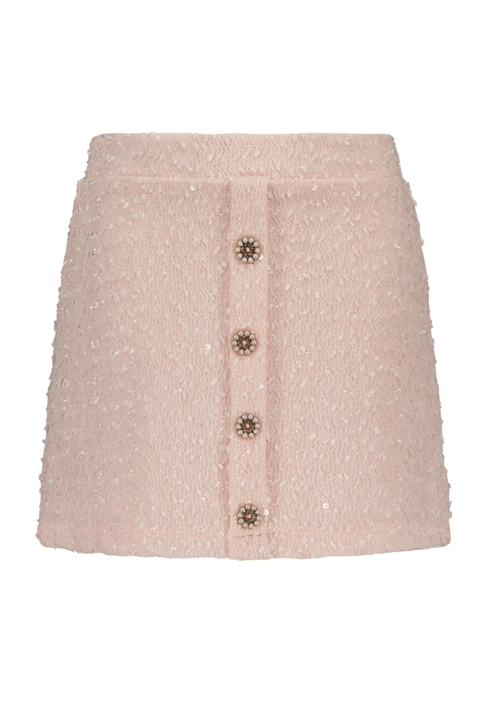 Girls Tweed Knit Jacket and Skirt Set