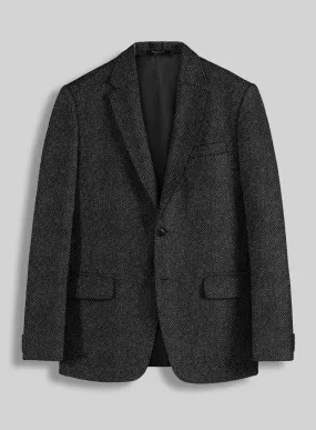 Harris Tweed Charcoal Herringbone Jacket