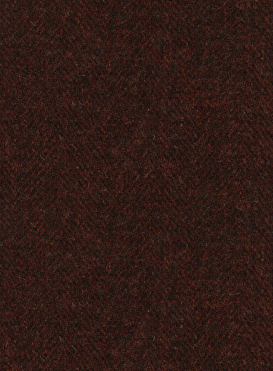 Harris Tweed Wide Herringbone Rust Jacket