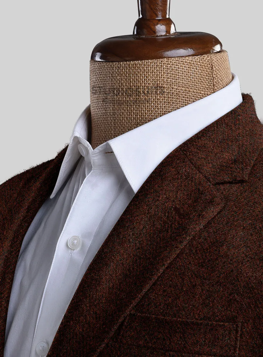 Harris Tweed Wide Herringbone Rust Jacket