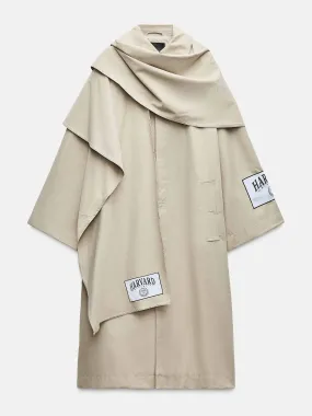 Harvard university cape trench coat